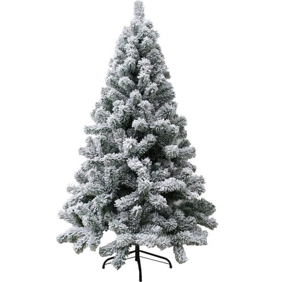 Arbol navideño frondoso nevado 150 cm