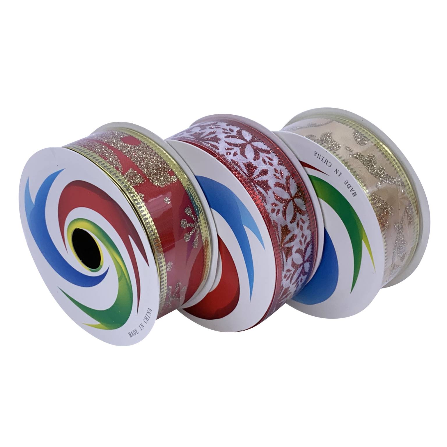 Cinta navideña 2.5cm de ancho