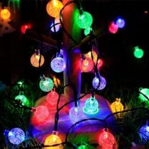 Luces led x 40 bolas colores 220v 8 mts.