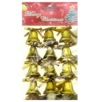 Adorno navideño campanas x 12