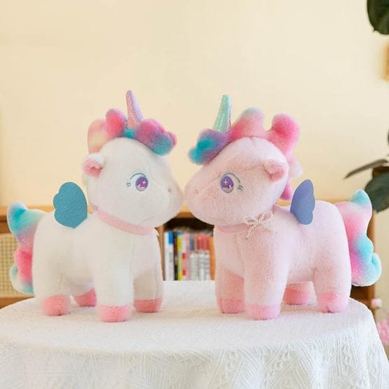 Peluche unicornio colorido 40 cm.