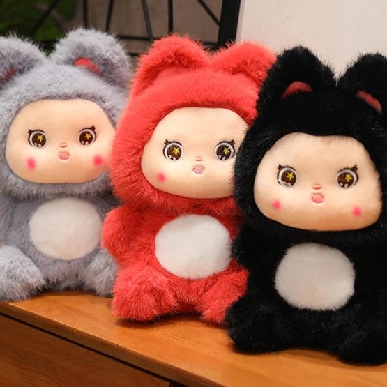 Peluche conejito en pijama 35 cm.