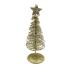 Adorno navideño para mesa arbol dorado
