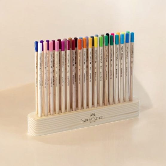 Lapices faber supersoft naturales con base x36