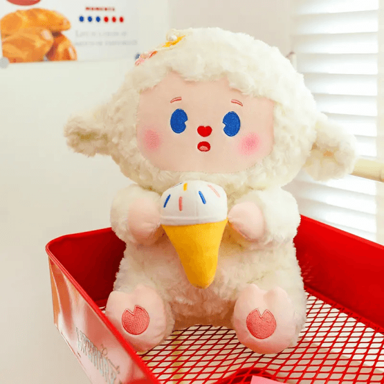 Peluche ovejita con helado 23 cm