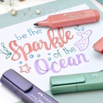 Estuche resaltador faber metal x4