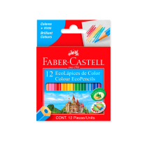 Lapices color faber cortos x12