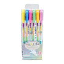 Lapicera gel x6 multicolor