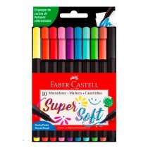 Supersoft punta pincel x10 faber