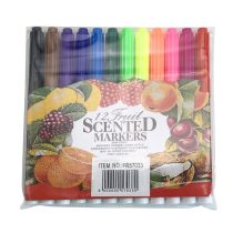 Marcadores con aroma x12 en pvc