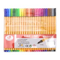Marcadores finos x24 colores rayas pvc