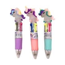 Lapicera tinta mini unicornio 4 colores