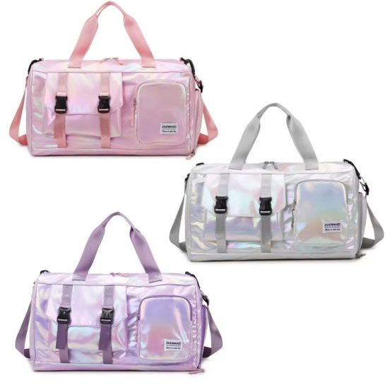 Bolso deportivo metalizado