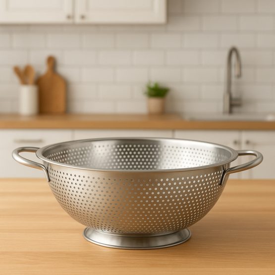 Colador acero inoxidable redondo 3 patas