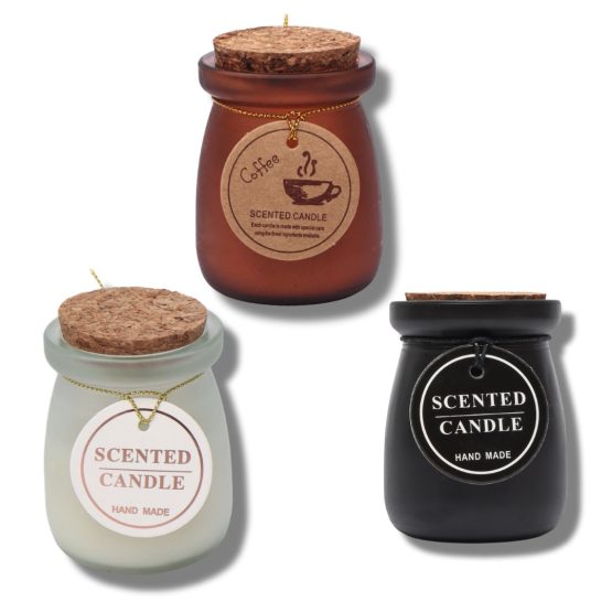 Vela aromática frasco con corcho