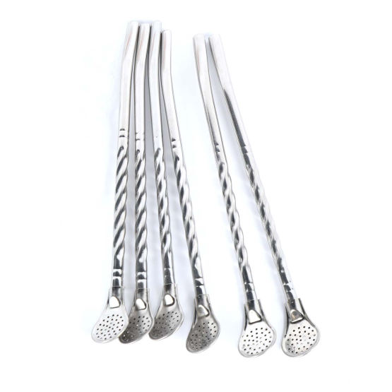 Bombilla acero inoxidable torneada