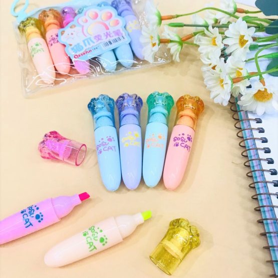 Resaltadores mini patitas x6