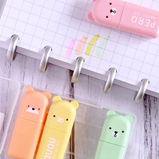 Resaltadores mini osito x4