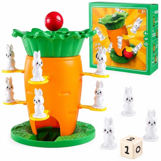 Juego de mesa torre de balance conejos