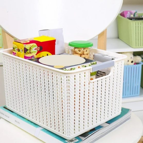 Organizador cesto de plastico chico