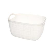 Organizador cesto oval chico blanco