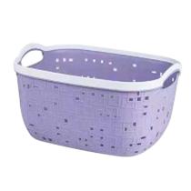 Organizador cesto calado oval grande blanco