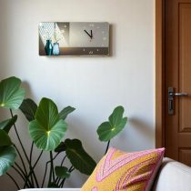 Reloj pared rectangular diseños 40x20cm