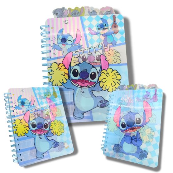 Libreta stitch reflejo con separadores