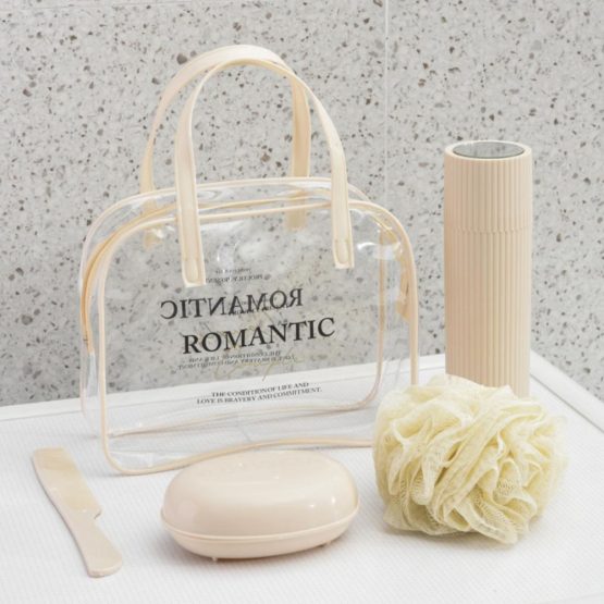 Neceser para viaje pvc con accesorios