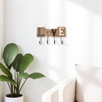 Perchero mdf love 4 ganchos