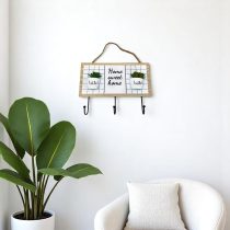 Perchero mdf 3 ganchos 30x21cm