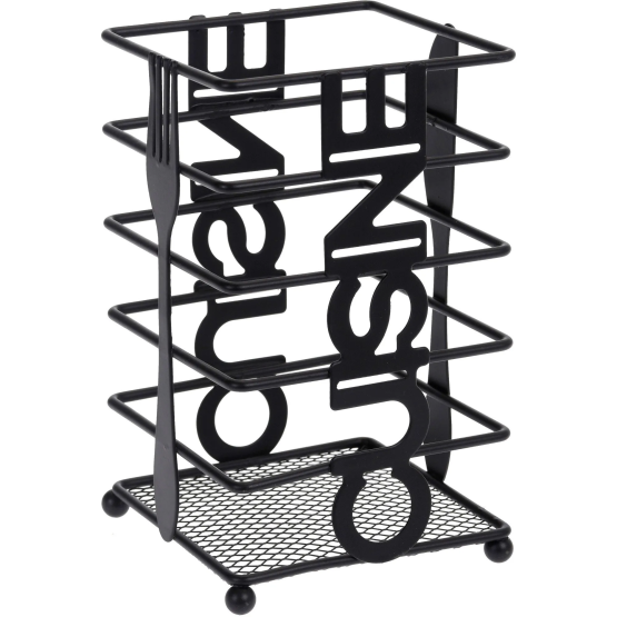 Organizador para cubiertos de metal 10x16x10cm