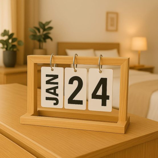 Calendario perpetuo madera