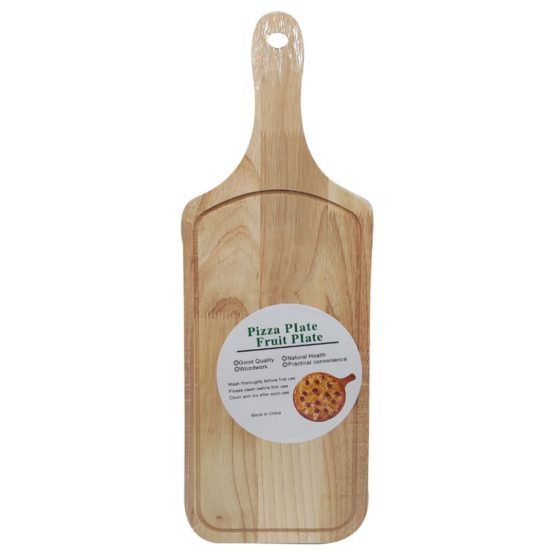 Tabla madera rectangular con asa