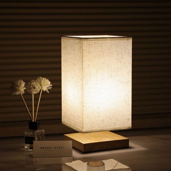 Veladora madera y lino