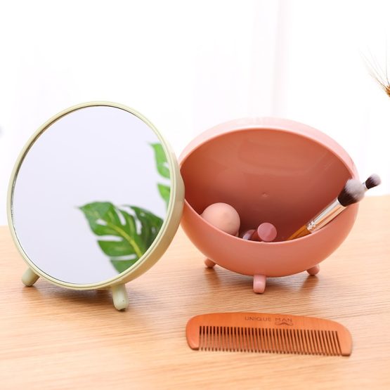 Espejo con organizador de pinceles