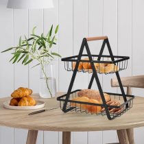 Organizador metal dos bandejas 30x21x30 cm