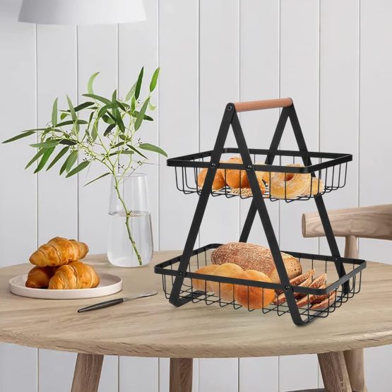 Organizador metal dos bandejas 30x21x30 cm