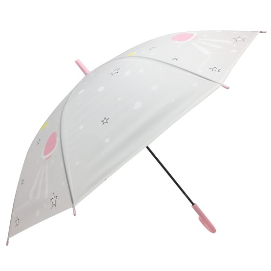 Paraguas largo 8 varillas traslucido 93×74 cm