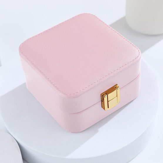 Organizador para joyas detalle dorado 10x10x6 cm