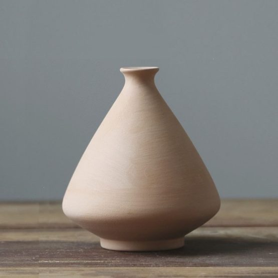 Florero ceramica beige 11×12 cm/10×15.2 cm