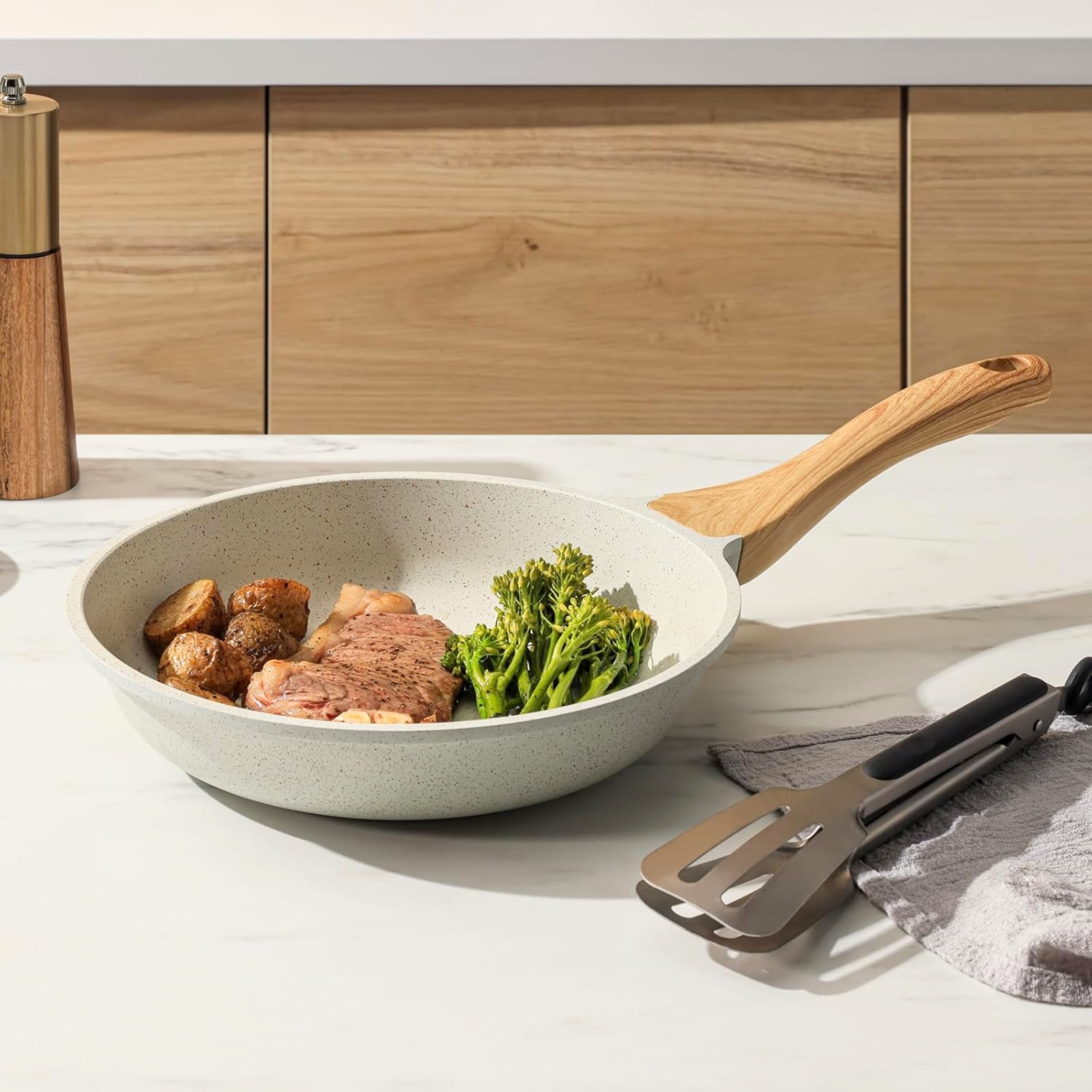 Sarten granito con mango 28cm