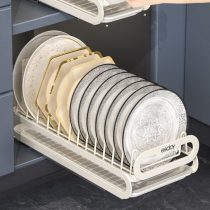 Escurridor platos de plastico blanco 18x42x12.2 cm