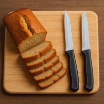 Cuchillo mango negro set x2 19cm