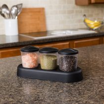 Condimentero redondo set x3 180ml