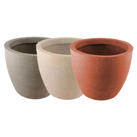 Maceta plastico ancha tex raya grande