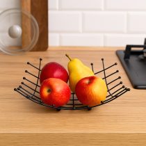 Frutero de metal rejilla cuadriculada