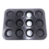 Asadera con moldes para 12 cupcakes