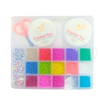 Set para armar pulseras 18 divisiones 19x17x1.7 cm