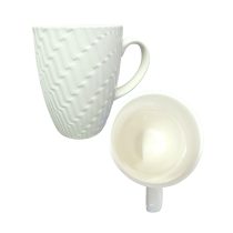 Taza de ceramica con textura 8.8×11.5 cm